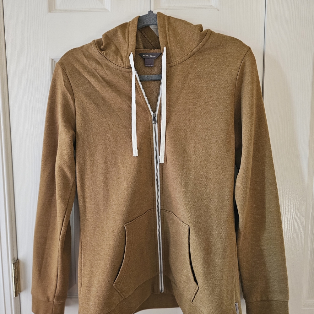 Eddie Bauer Brown Zip-Up Hoodie